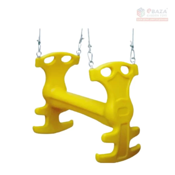 Ebaza Garden Toys: Plastic Double Swing for Kids - Outdoor Play Set