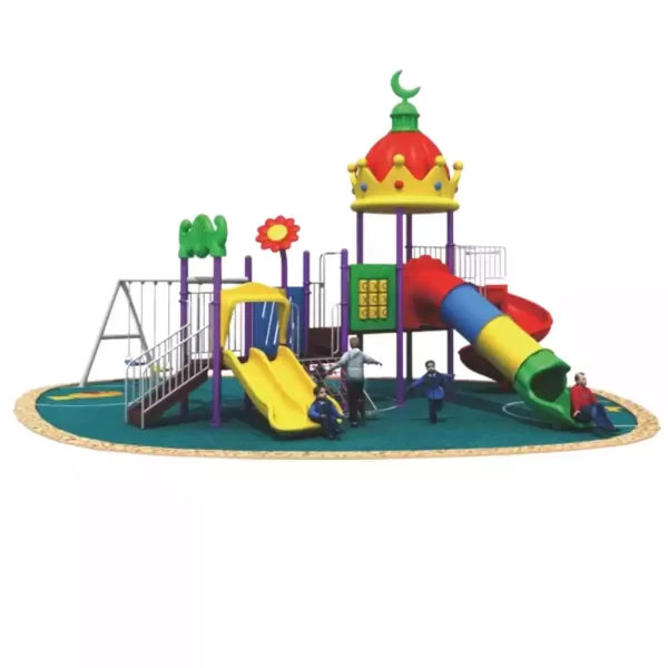 Outdoor Playground with Slide & Swings | Ebaza Garden Toys