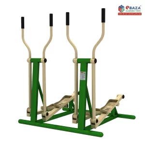 Double Elliptical Machine for outdoor fitness by Ebaza Gardens, designed for dual users in parks and playgrounds.