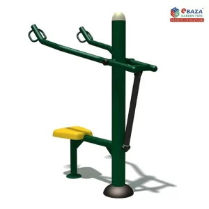 Push-Up and Dip Station by Ebaza Gardens, designed for outdoor strength training to enhance upper body fitness. Delivery and installation across Saudi Arabia.