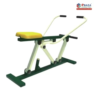 Rowing Machine by Ebaza Gardens, outdoor fitness equipment designed for full-body workouts. Delivery and installation across Saudi Arabia.