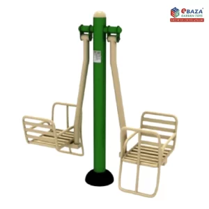 Double Seated Swing Trainer by Ebaza Gardens for outdoor balance and core exercises, designed for two users. Delivery and installation in Saudi Arabia.