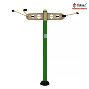 Waist Twisting Bar Station by Ebaza Gardens, designed for core strength and flexibility in outdoor fitness settings, available for delivery across Saudi Arabia.