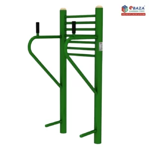 Dual Pull-Up Bars by Ebaza Gardens, designed for outdoor upper body strength training, available for delivery and installation across Saudi Arabia.